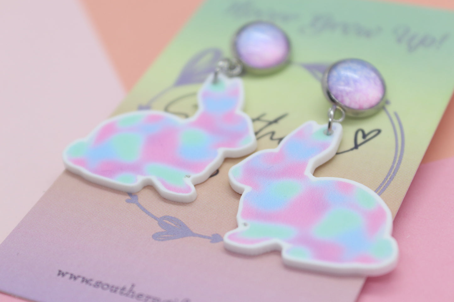 Petite Pastel Bunny Earrings