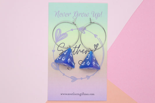 Blue Dice Hoops