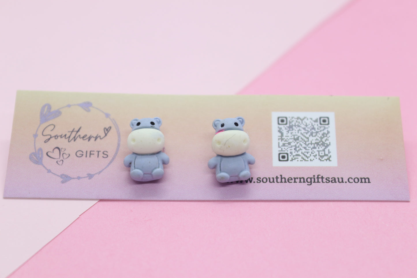 Hippo Stud Earrings