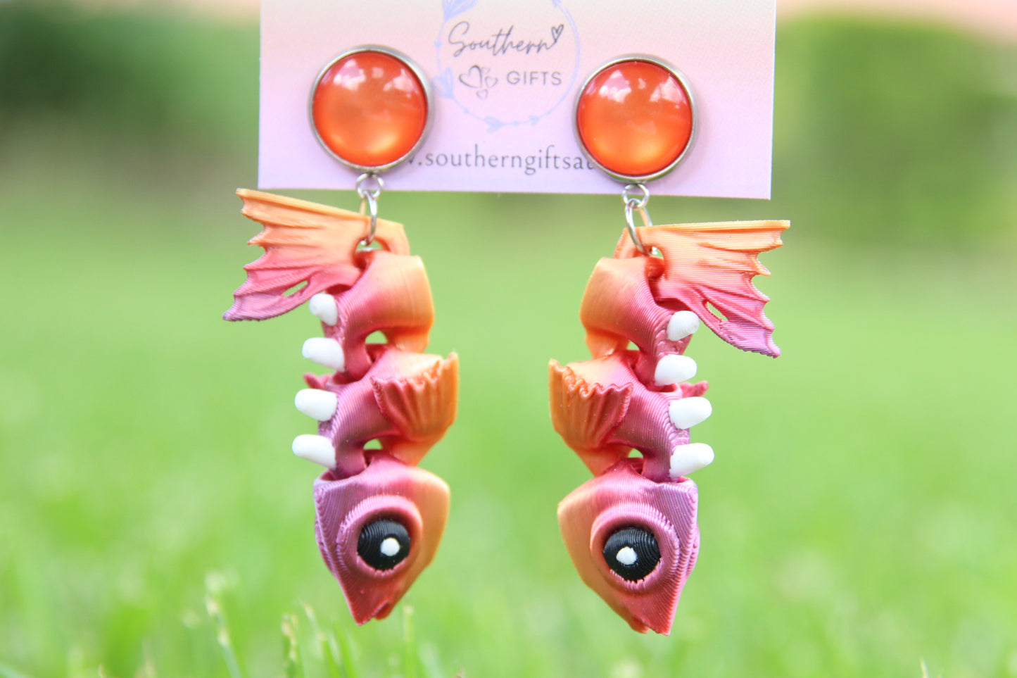 3D Fish Earrings