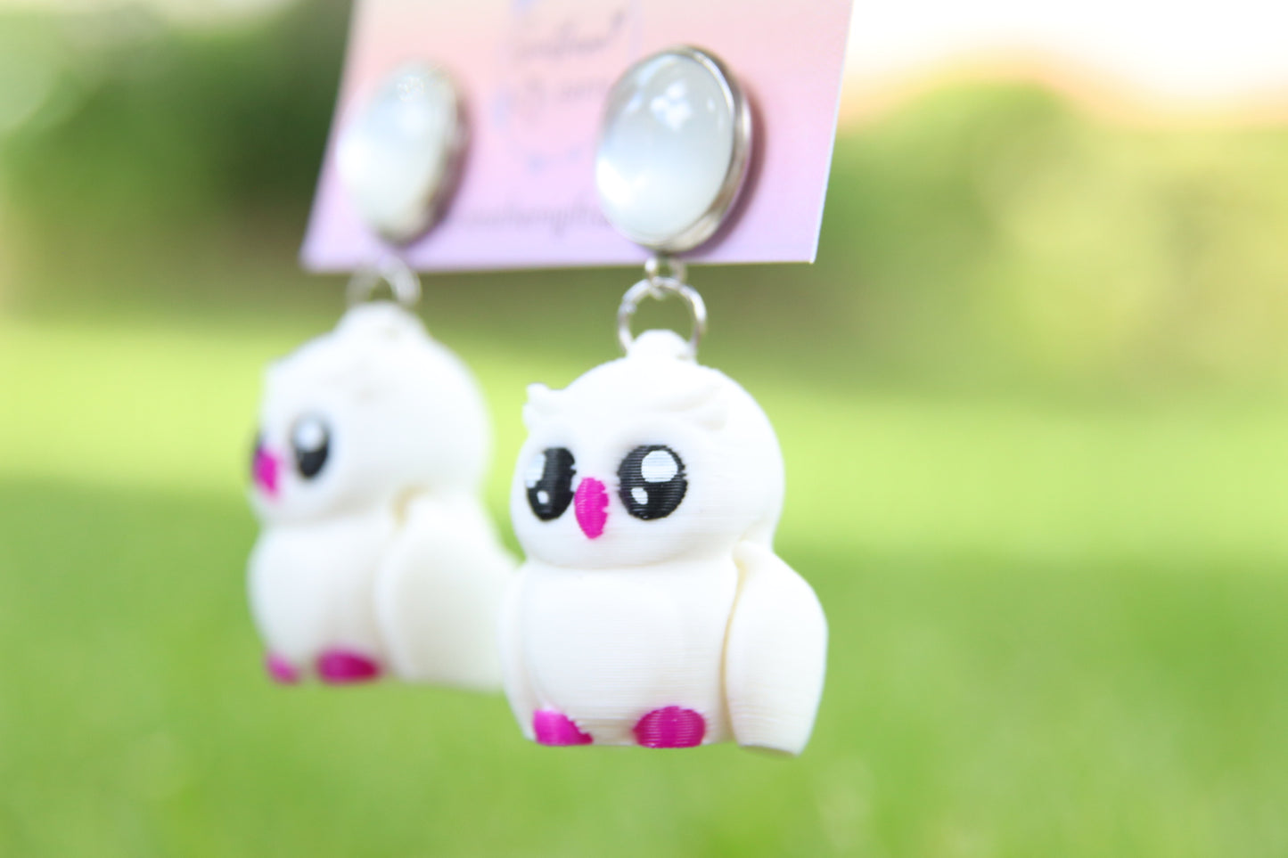 3D Owl Earrings