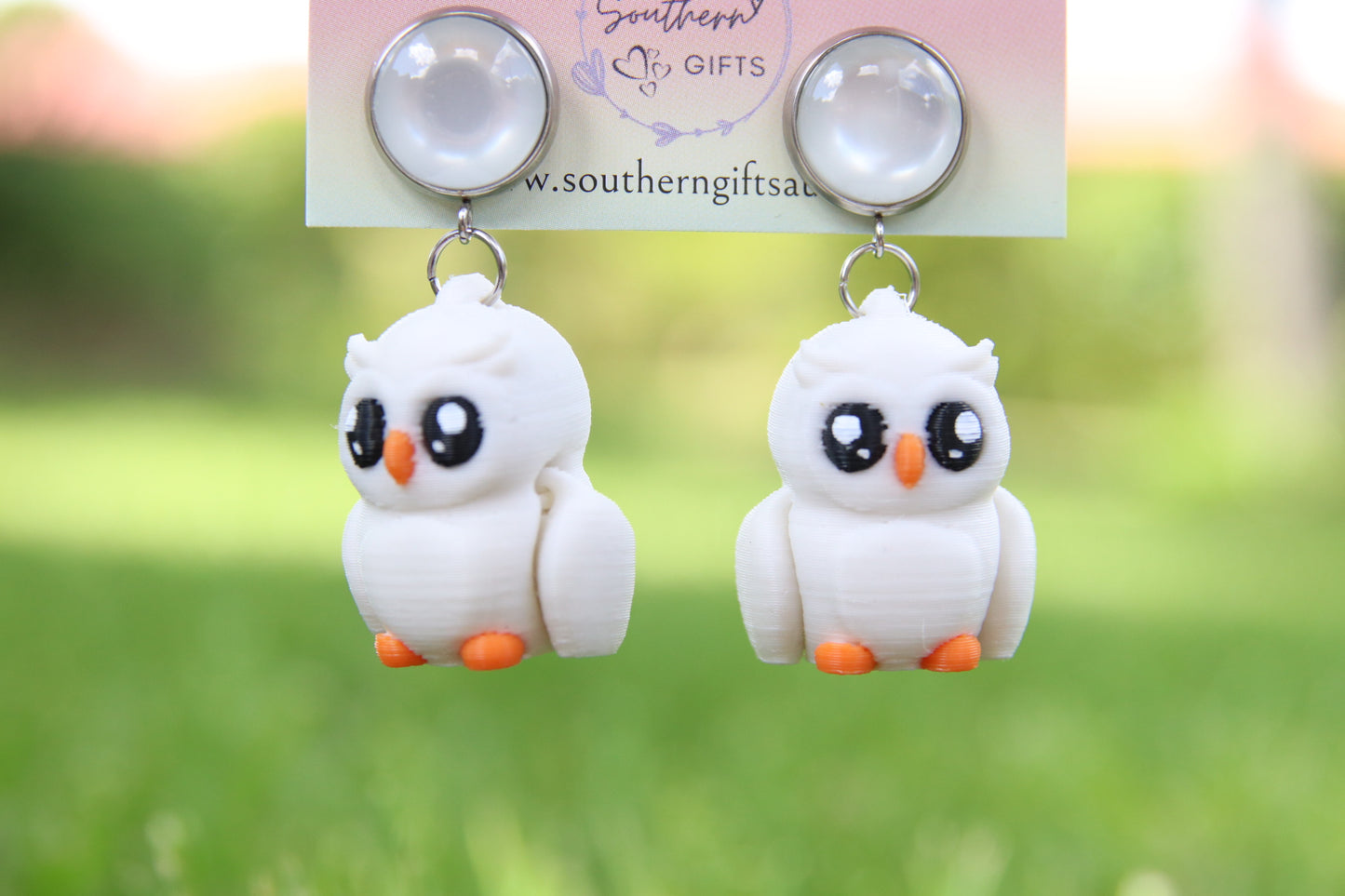 3D Owl Earrings