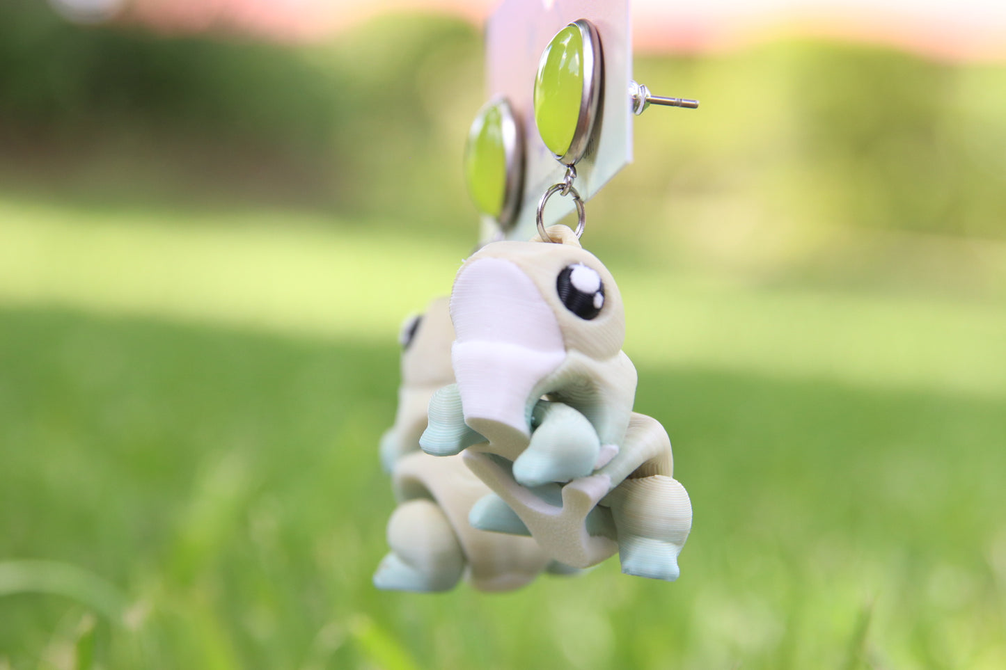 3D Pastel Frog Earrings