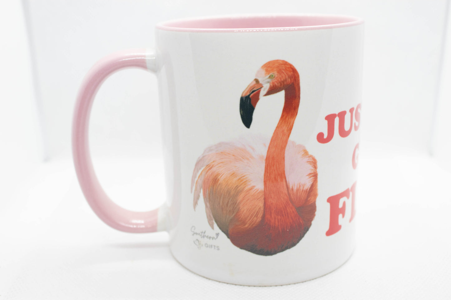 Flamingo Mug with Quote