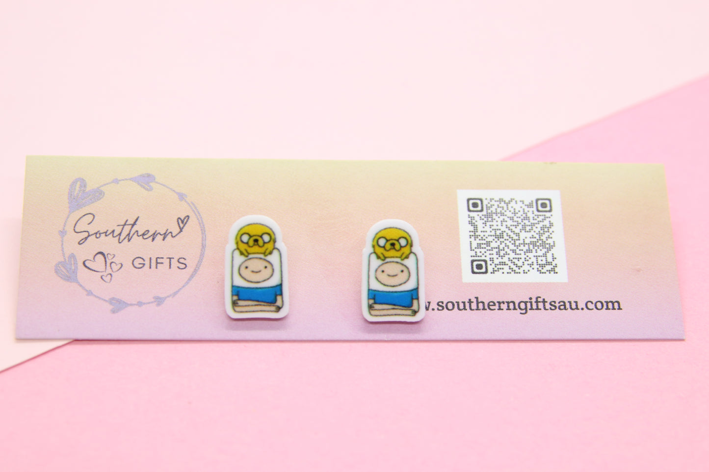 Adventure Time Inspired Stud Earrings