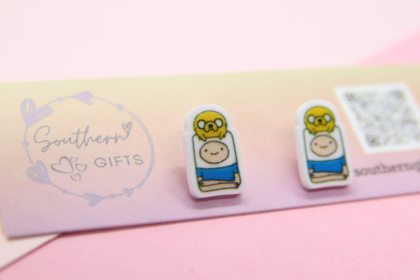 Adventure Time Inspired Stud Earrings