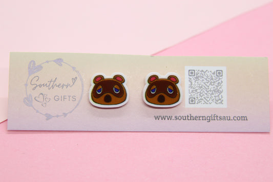 Animal Crossing Nook Inspired Stud Earrings