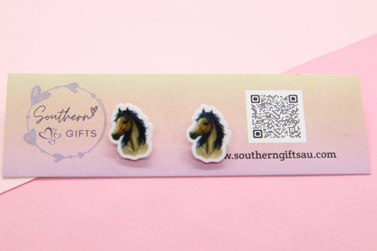 Horse Stud Earrings