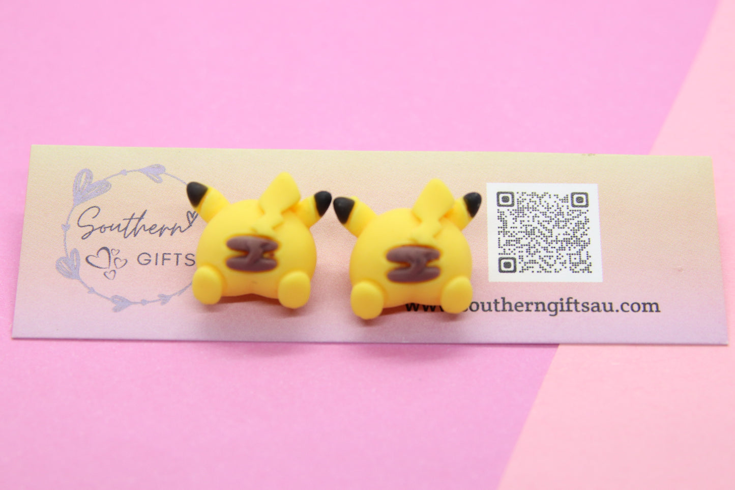 Pikachu Butt Stud Earrings