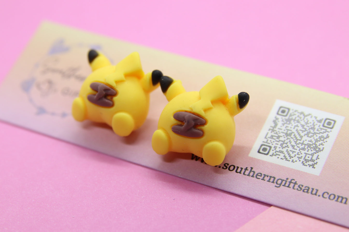 Pikachu Butt Stud Earrings