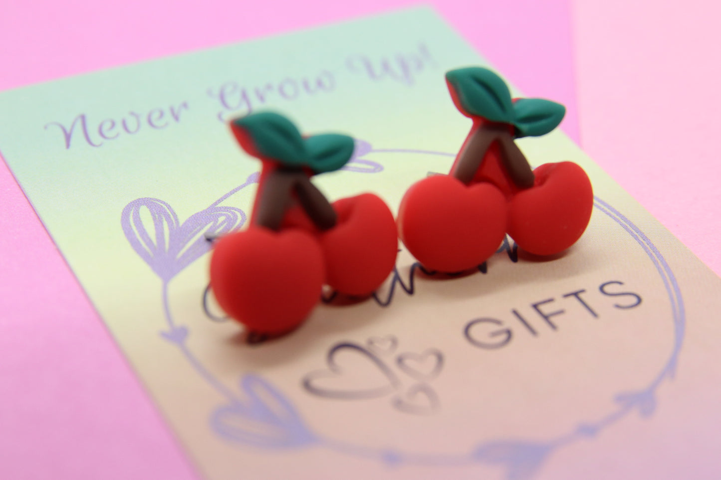 Cherry Stud Earrings