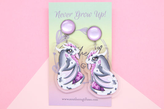 Bunny Dragon Floof Earrings
