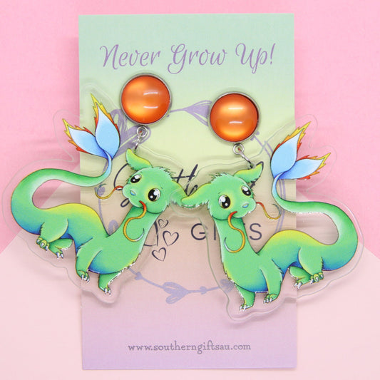 Mermaid Ferret Floof Earrings