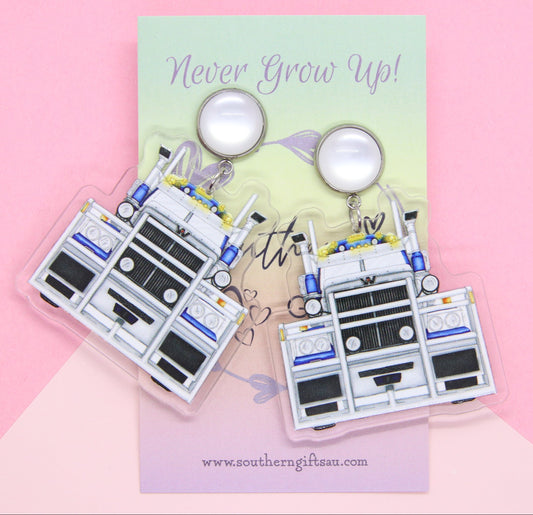 Western Star Truck Earrings