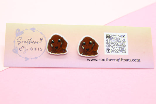 Dachshund Stud Earrings