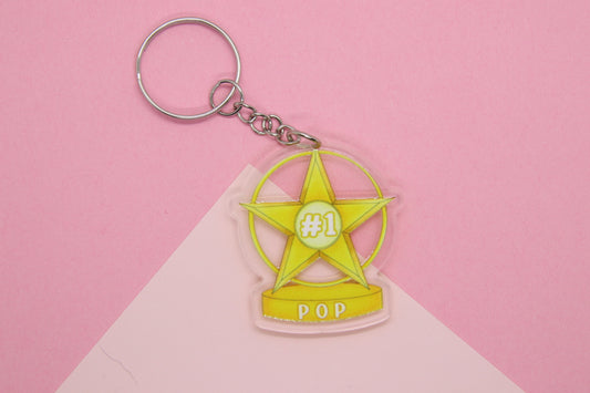 #1 Pop Trophy Keyring