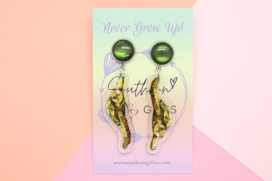 Green Sea Turtle Earrings