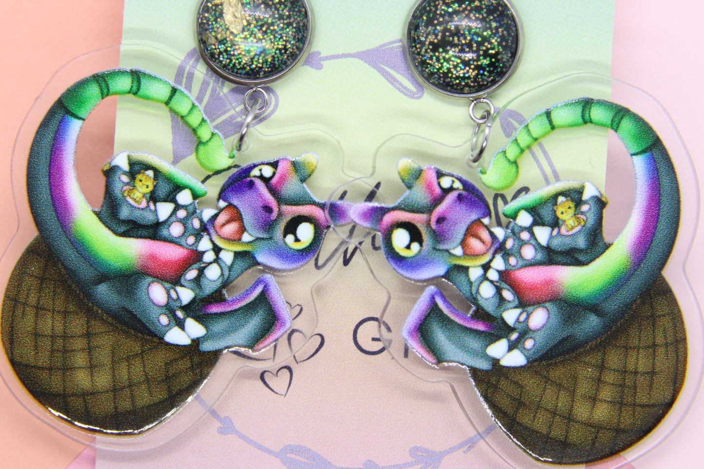 Andarna and Brocolli Inspired Fourth Wing Earrings