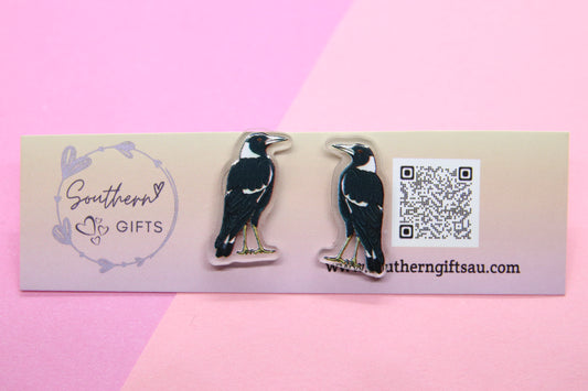 20mm Magpie Stud Earrings