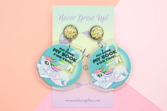 I Put Down My Book For This Earrings