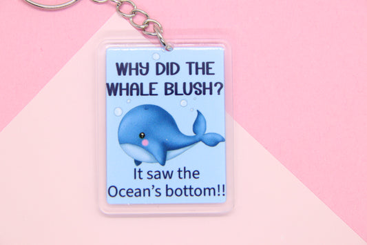 Whale Joke Keyring