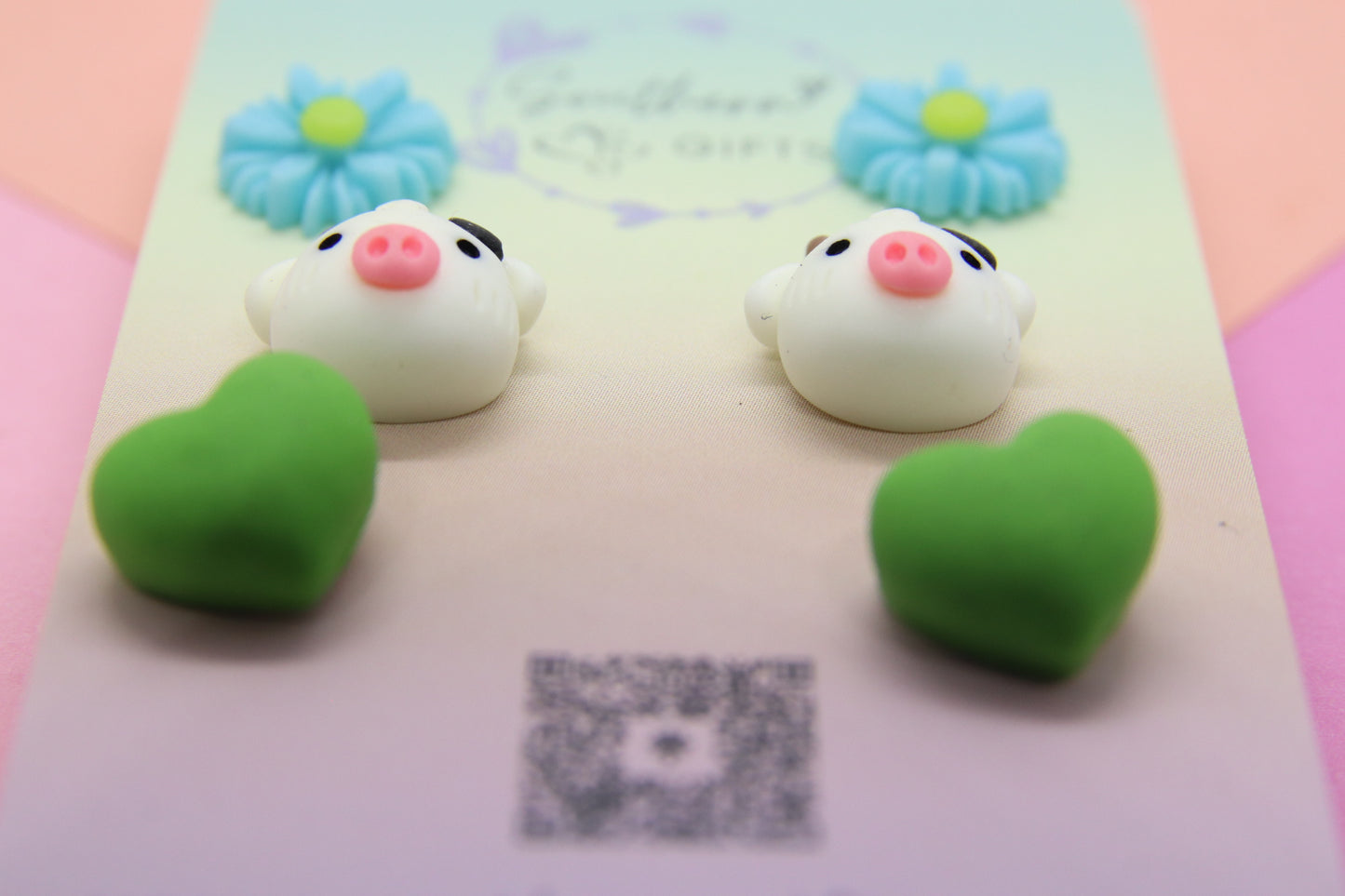 Cows and Green Hearts Stud Pack