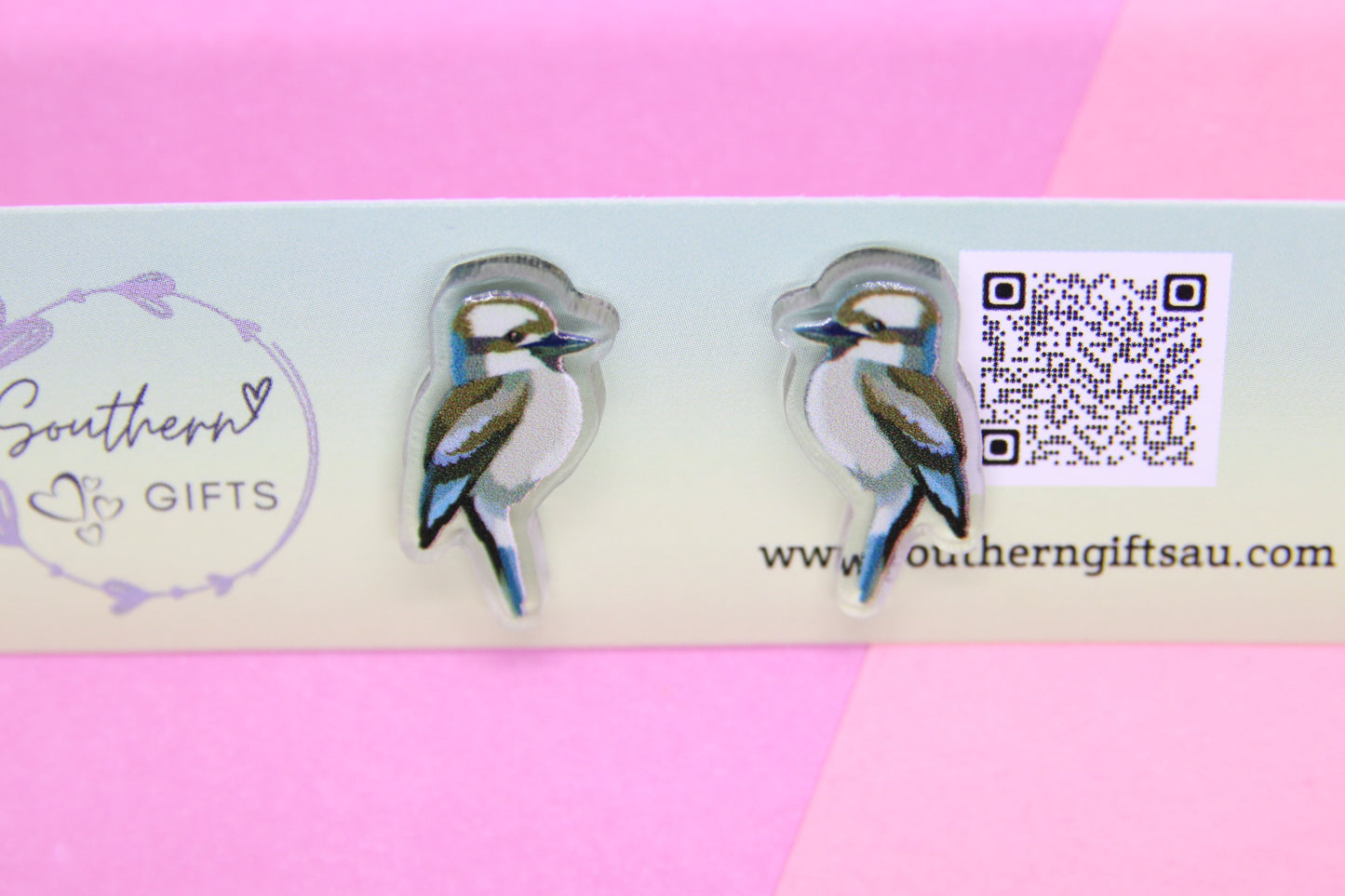 20mm Kookaburra Stud Earrings