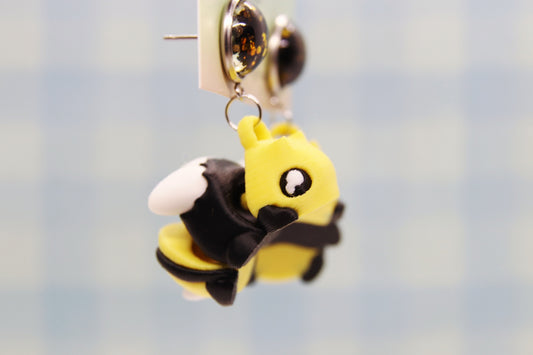3D Bee Earrings