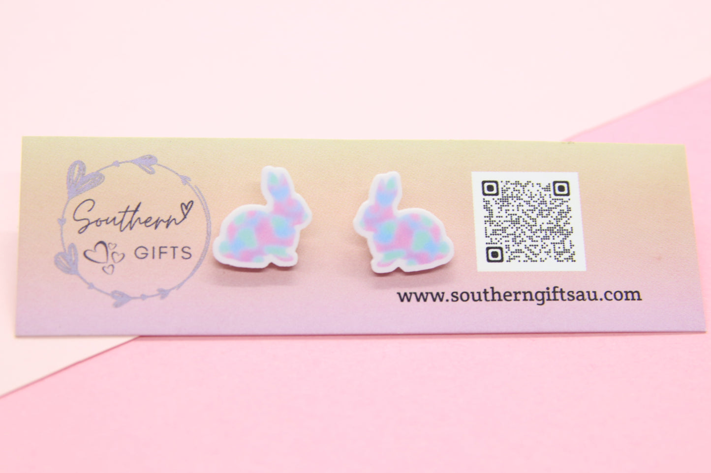 Pastel Bunny Stud Earrings