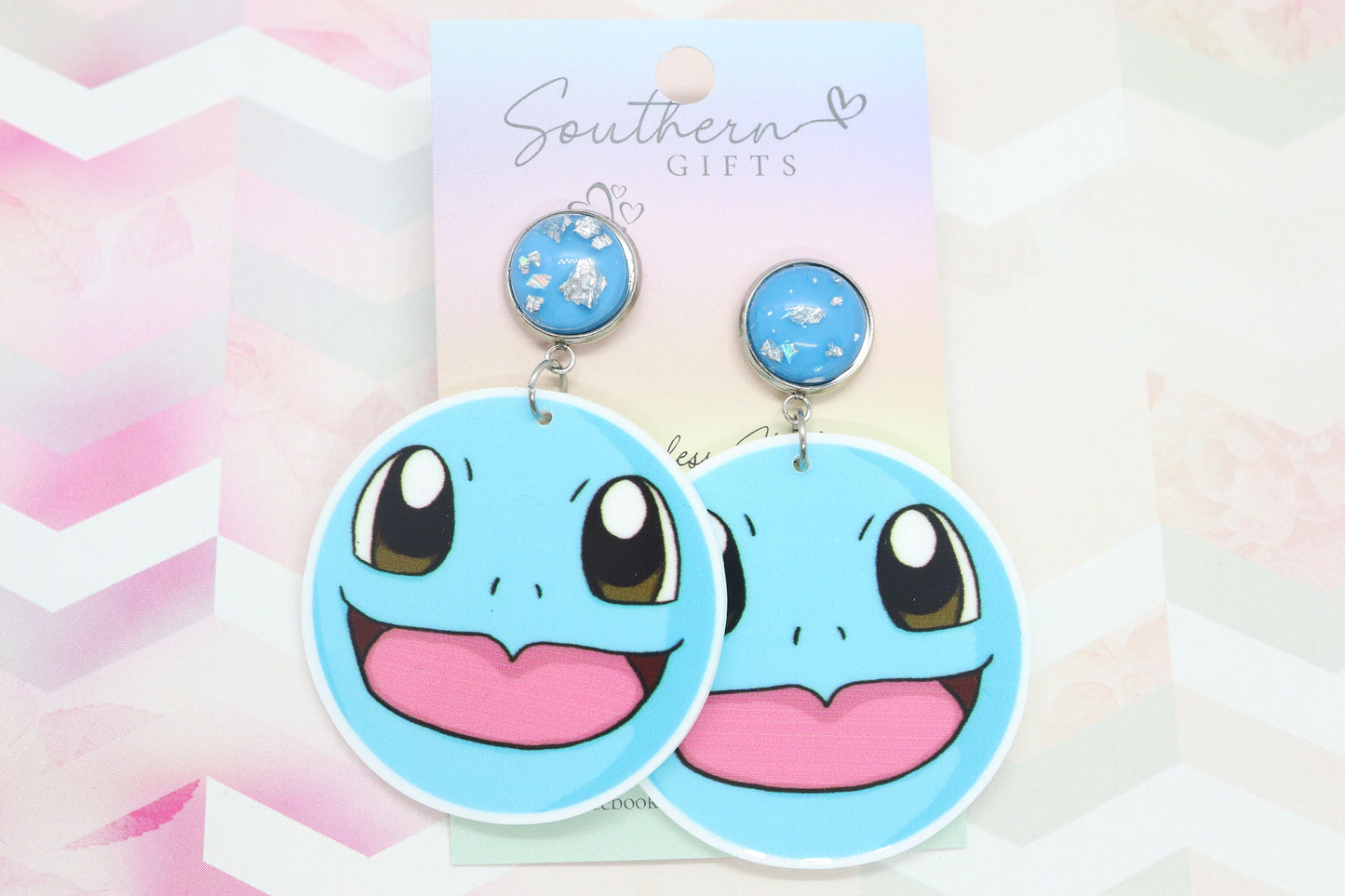Squirtle Statement Earrings
