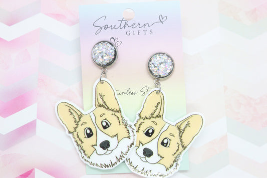 Standard Corgi Statement Earrings