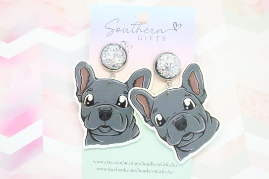 Standard Frenchie Statement Earrings