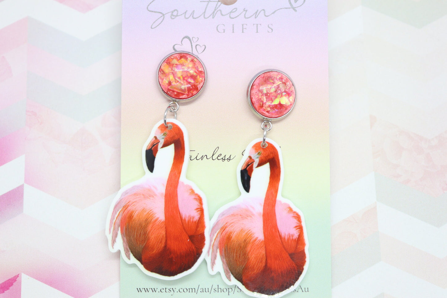Standard Flamingo Statement Earrings