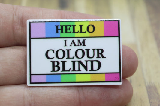 Hello I'm Colour Blind Medical Badge