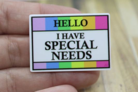 Hello I Have Special Needs Medical Badge