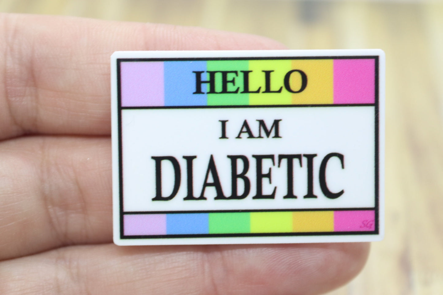 Hello I'm Diabetic Medical Badge
