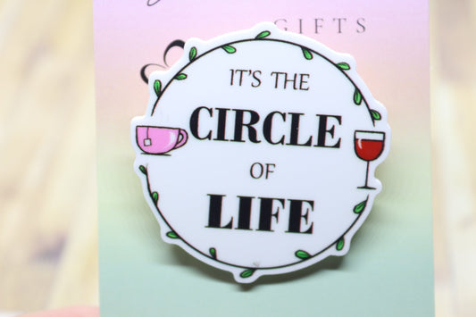 Quirky Circle Of Life Quote Badge
