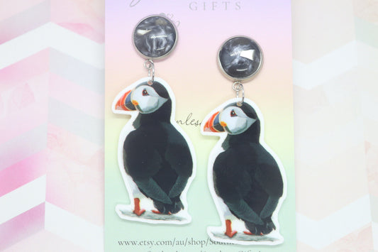 Standard Puffin Statement Earrings