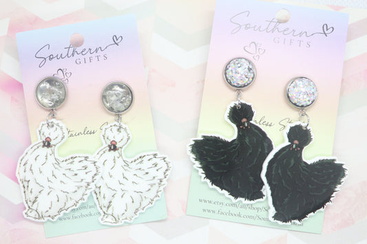 Standard Silkie Statement Earrings