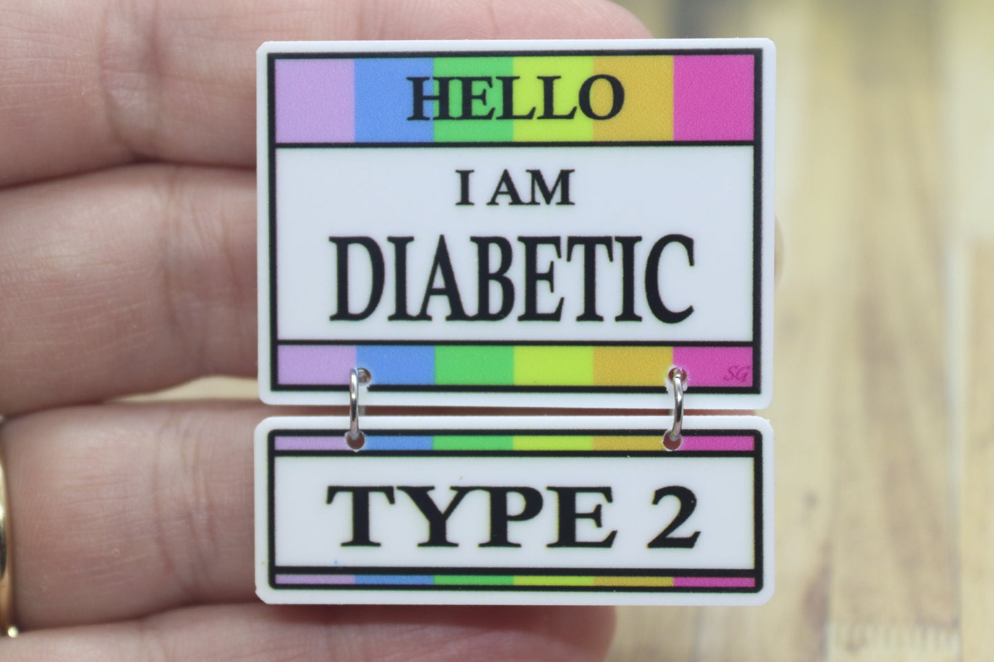Hello, I'm Diabetic, Type 1 / Type 2 / Insulin Dependant Medical Badge