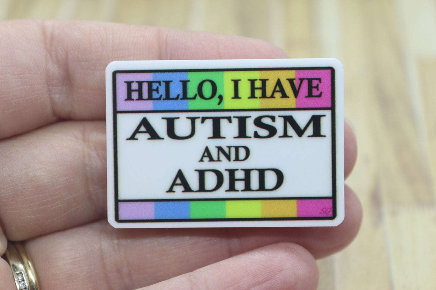 Hello, I Have Autism and ADHD Medical Badge